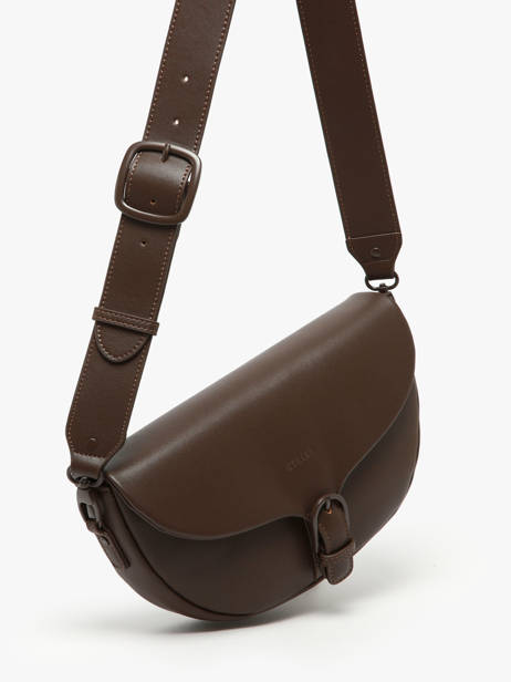 Sac Bandoulière M Oxer Cuir Etrier Marron oxer EOXE065M vue secondaire 1
