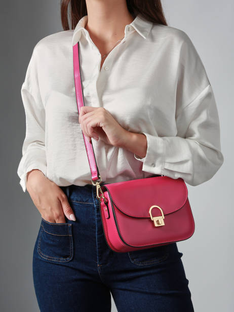 Sac Bandoulière Altair Cuir Etrier Rose altair EALA081M vue secondaire 1